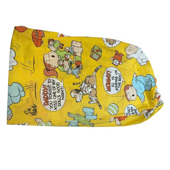 Vintage Burlington House Gold Star Family Circus Twin Fitted Bed Sheet Cotton/Po - Picture 7 of 10